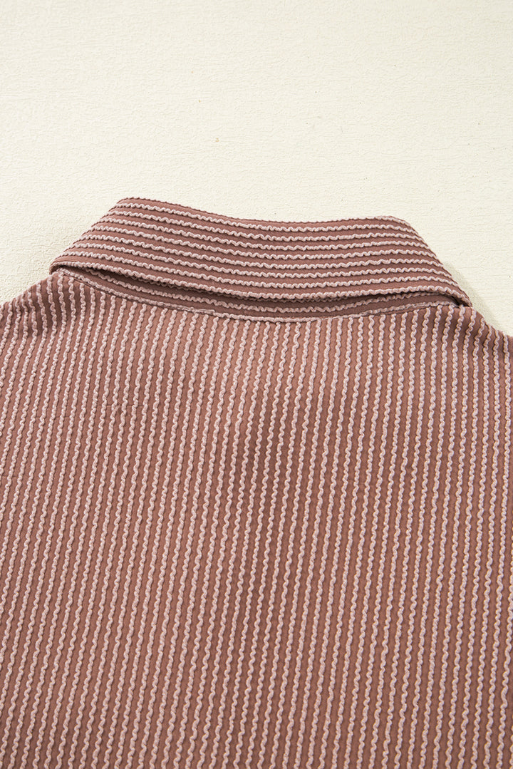 ✨ Luke & Estelle “Wildly Chic Blush Pink Textured Button Down” ✨