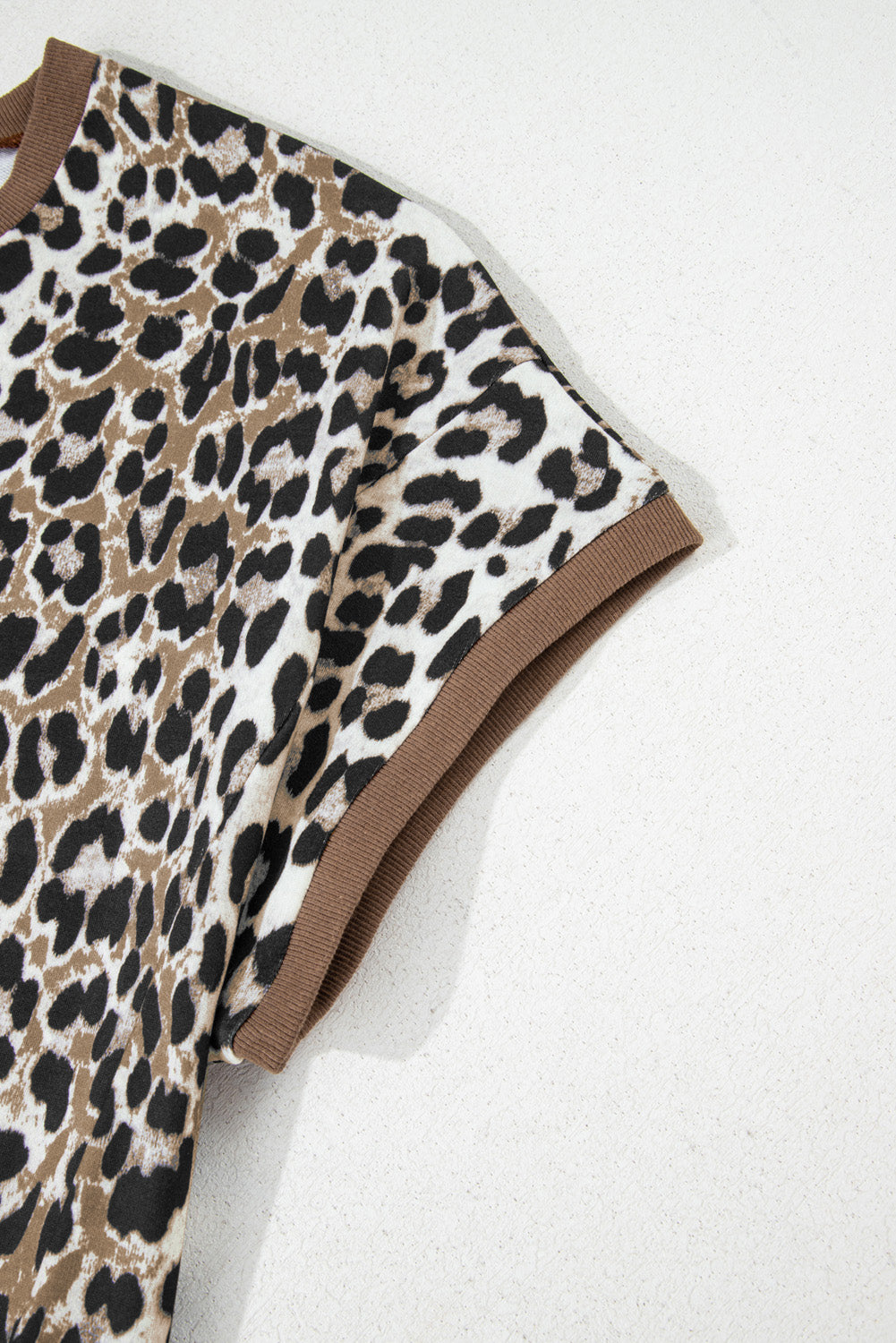 PLUS SIZE✨Wild Instinct Rib-Trim Leopard Top 🐆