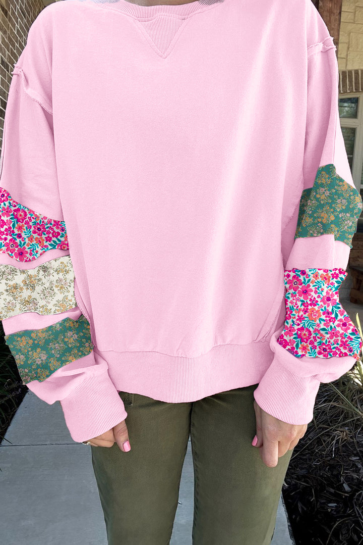 Luke & Estelle “Blossom Patchwork” Plus Size Sweatshirt