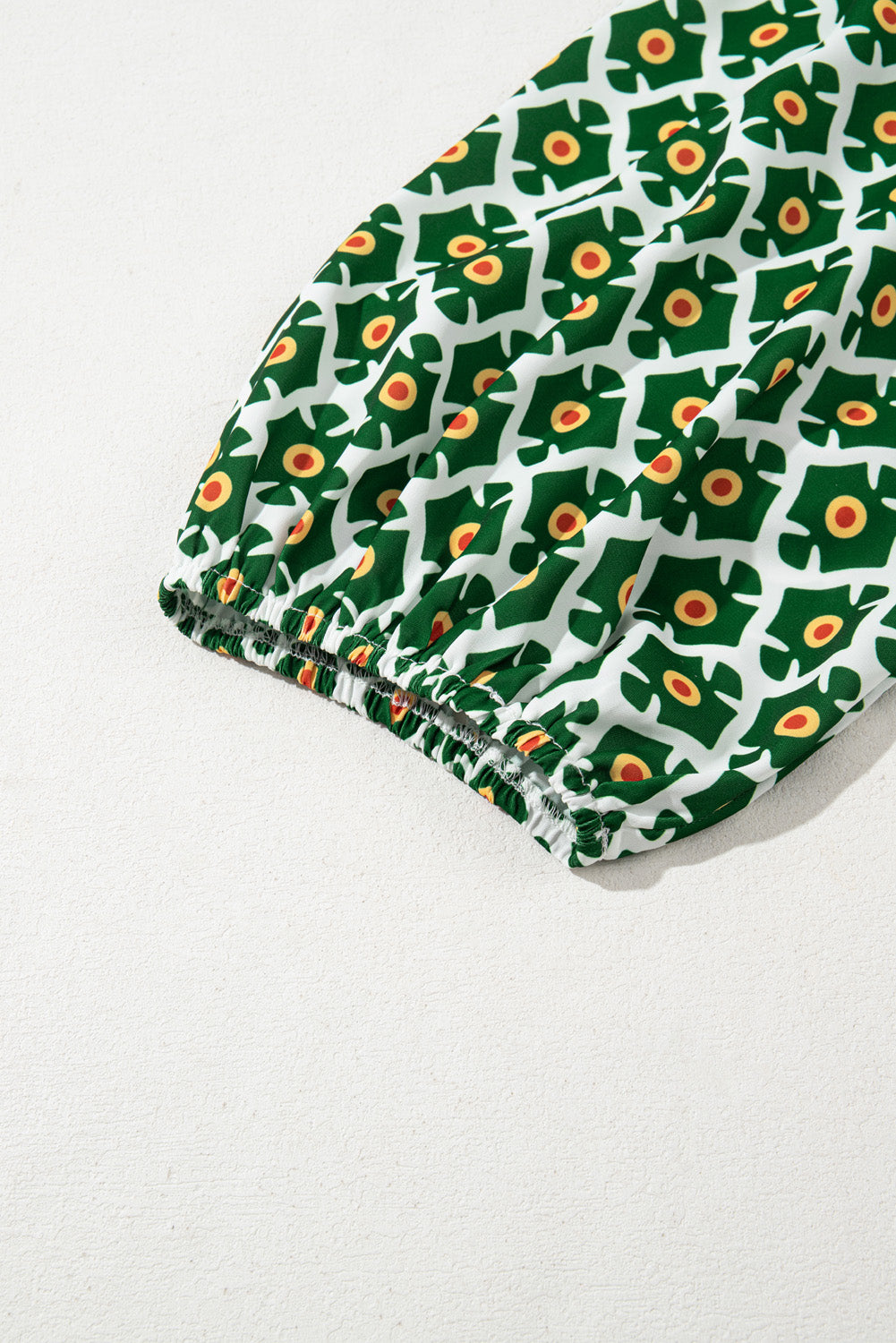 PLUS SIZE✨Emerald Garden Mosaic Tie-Neck Maxi (with Pockets) 💚🌼