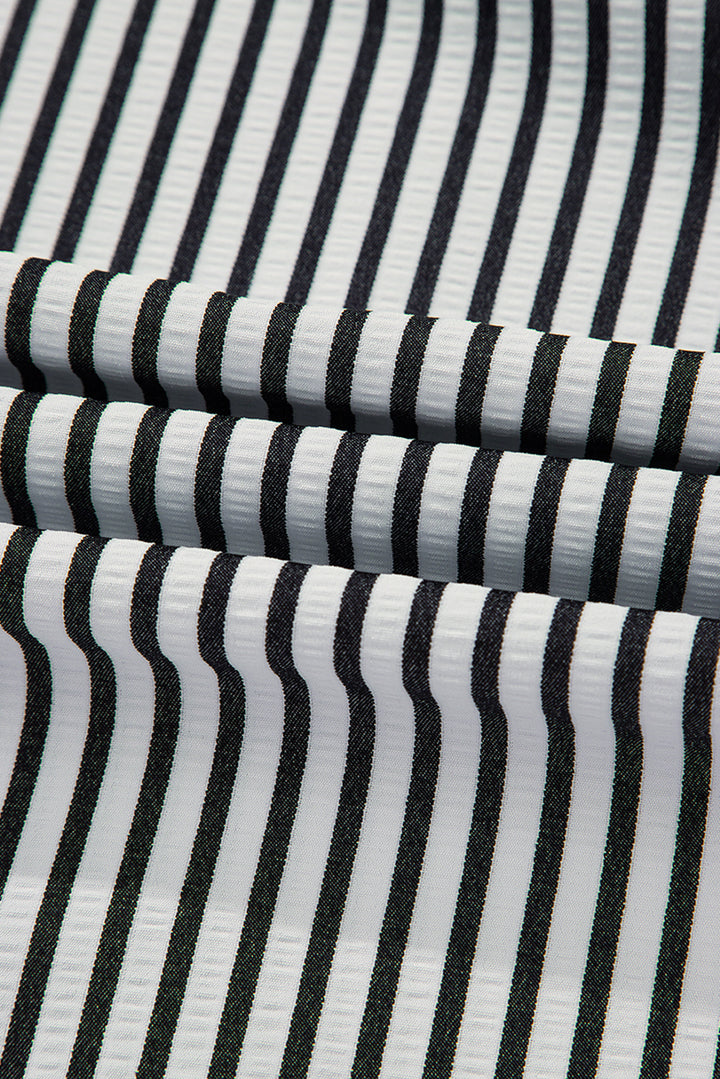 PLUS SIZE✨Boardwalk Breeze Striped Popover Dress