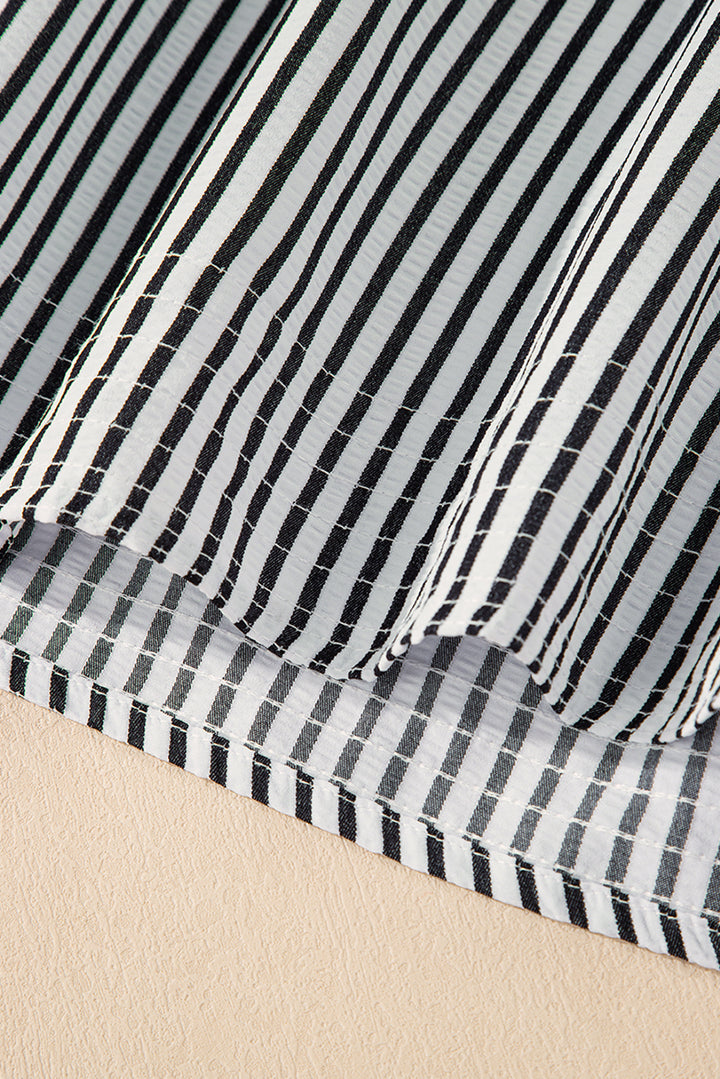 PLUS SIZE✨Boardwalk Breeze Striped Popover Dress