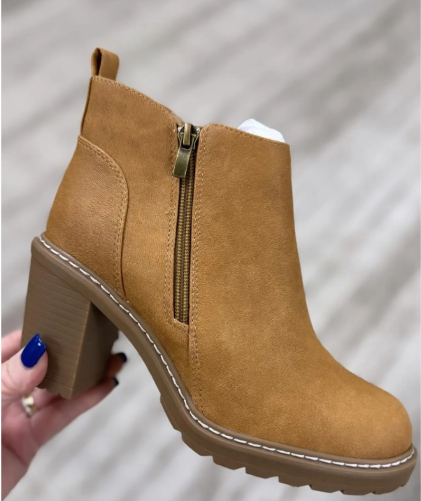 Corkys “Rocky Top” Bootie — Camel Cool, All-Day Comfort