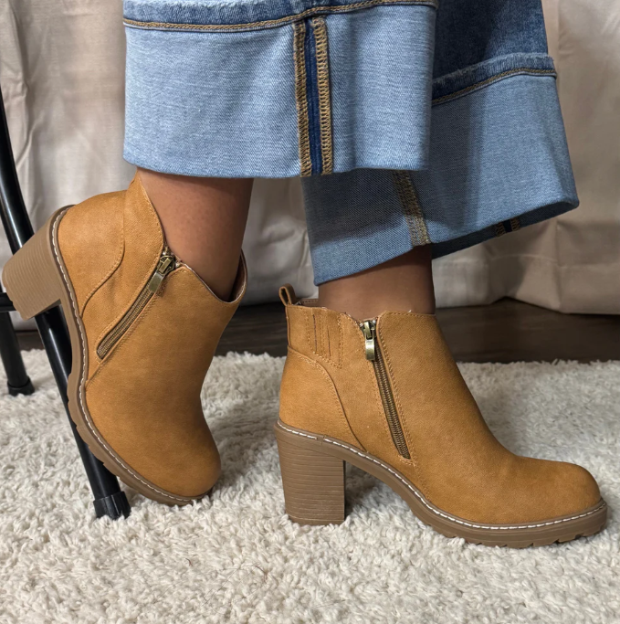 Corkys “Rocky Top” Bootie — Camel Cool, All-Day Comfort