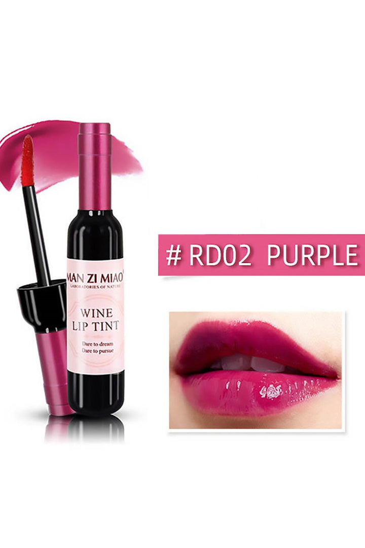 Sip &Stain: Wine Lip Tint – 24-Hour Plush Color (6 Shades)