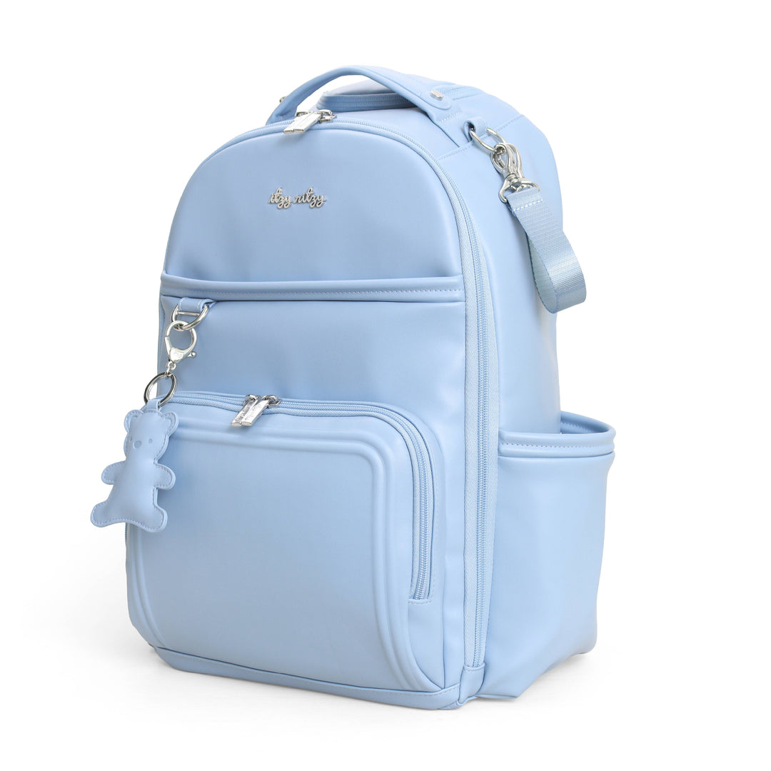 Itzy Ritzy -  Teddy Blue Boss Plus™ Backpack Diaper Bag