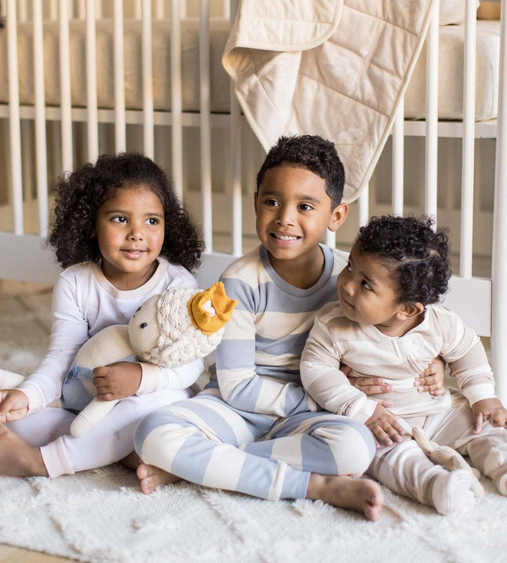 Burt's Bees Baby - Rugby Stripe Organic Cotton Sleep & Play - Quarry