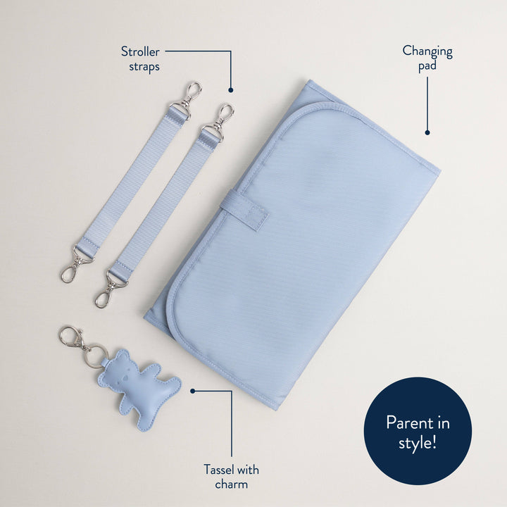 Itzy Ritzy -  Teddy Blue Boss Plus™ Backpack Diaper Bag