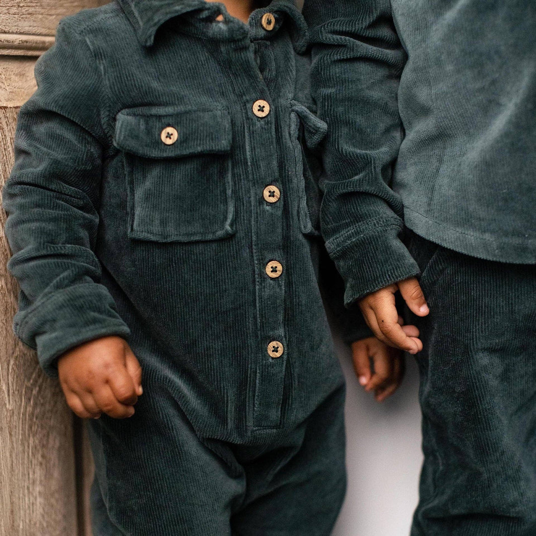 Burt's Bees Baby - Knit Corduroy Baby Boy Jumpsuit