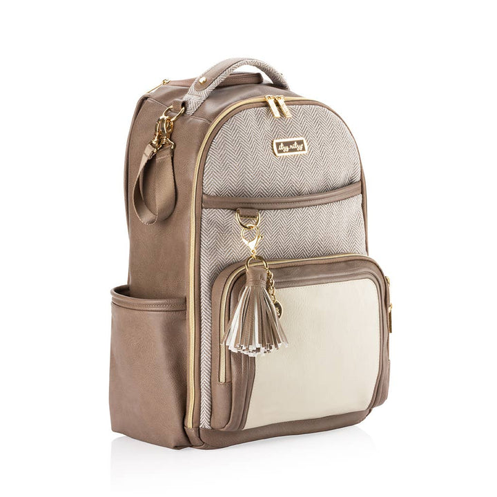Itzy Ritzy - Vanilla Latte Boss Plus™ Backpack Diaper Bag