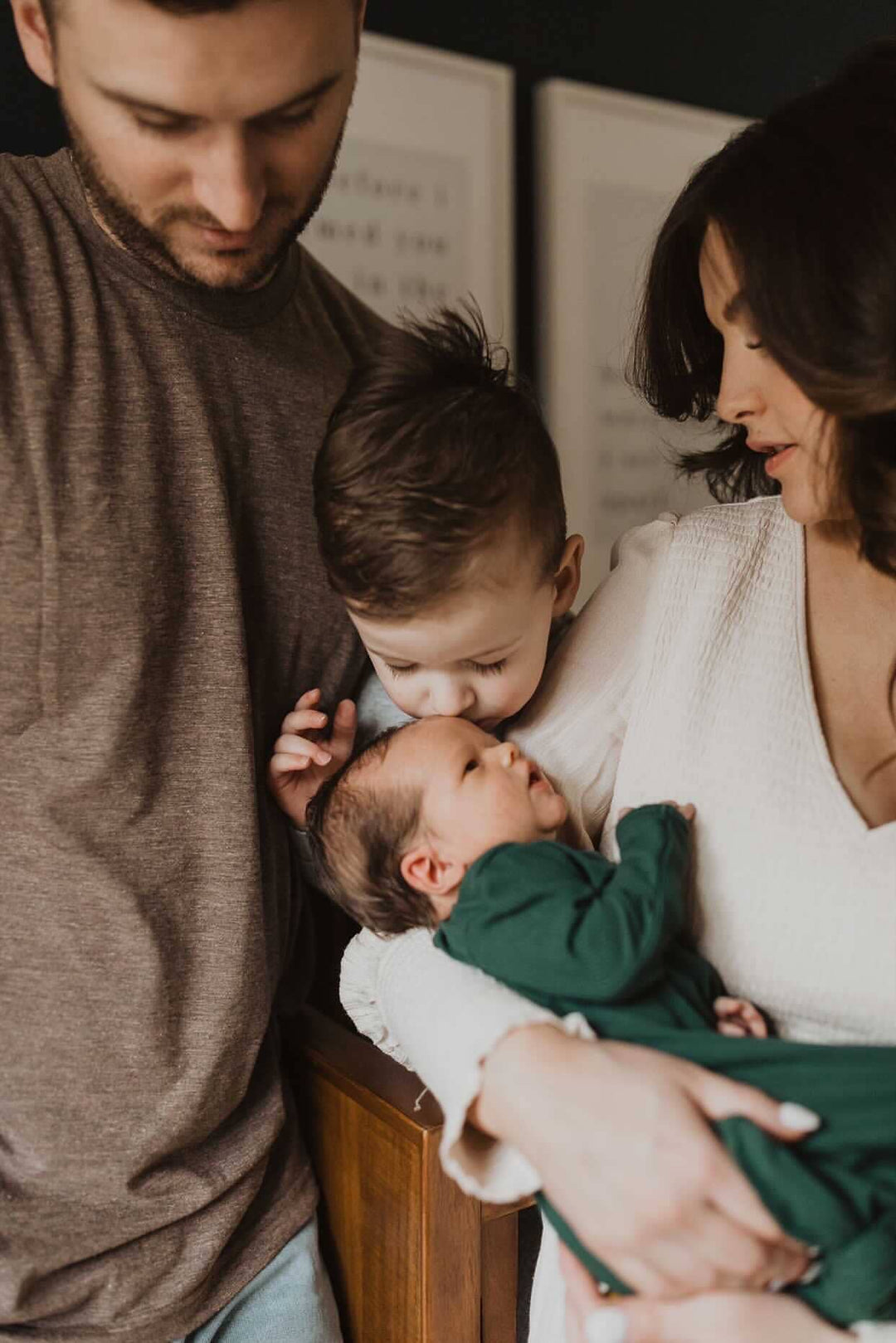 Bamboo - Ribbed Forest Green Ribbed Knotted Gown