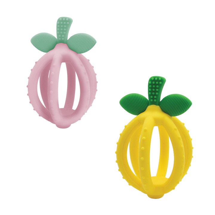 Itzy Ritzy - Bitzy Biter™ Teething Ball Baby Teether: Lemon