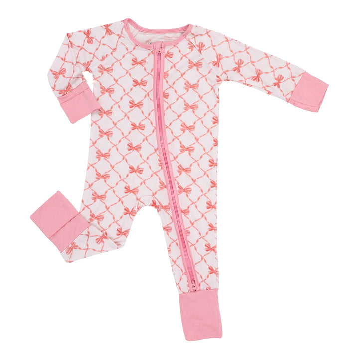 Beautiful Bows Bamboo Baby Sleeper Pajamas