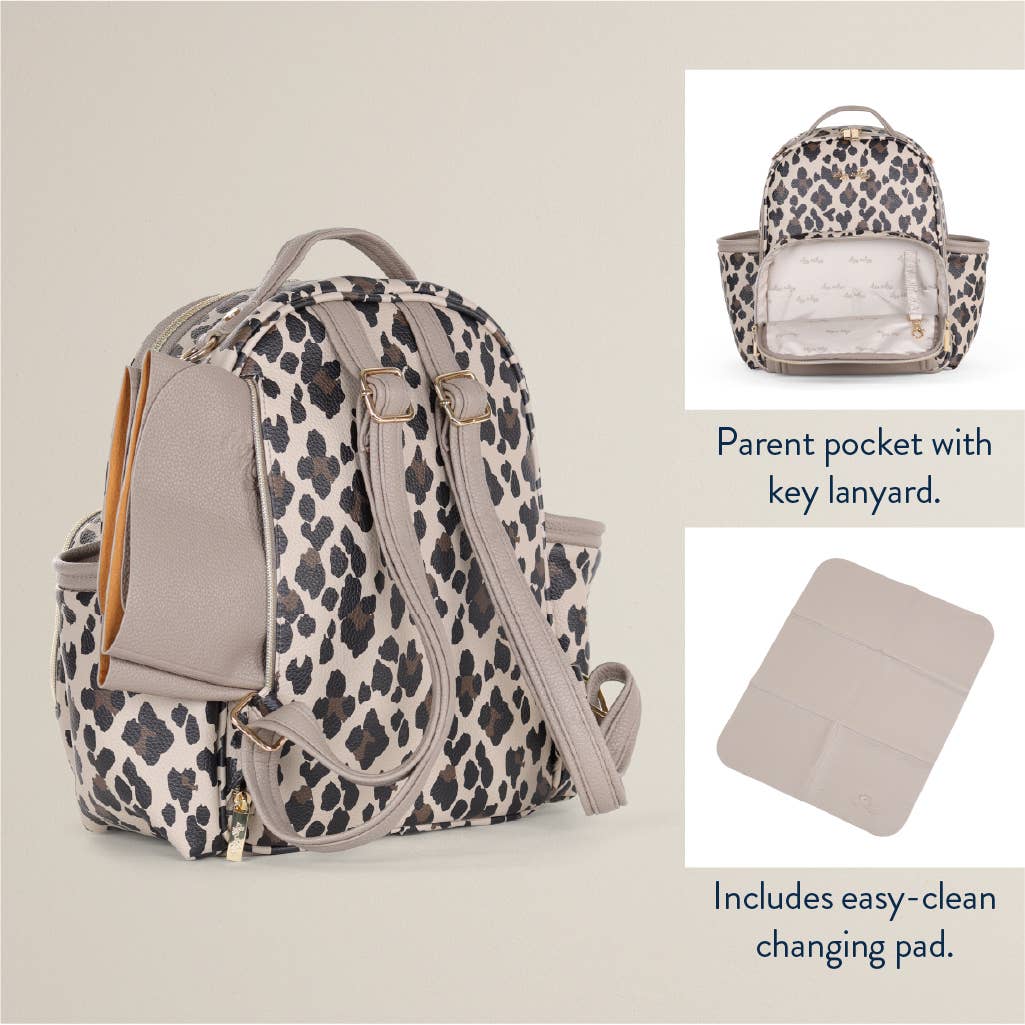 Itzy Ritzy - Leopard Itzy Mini Plus™ Backpack Diaper Bag