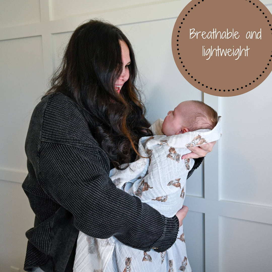 Tiger Cub Baby Muslin Swaddle Blanket