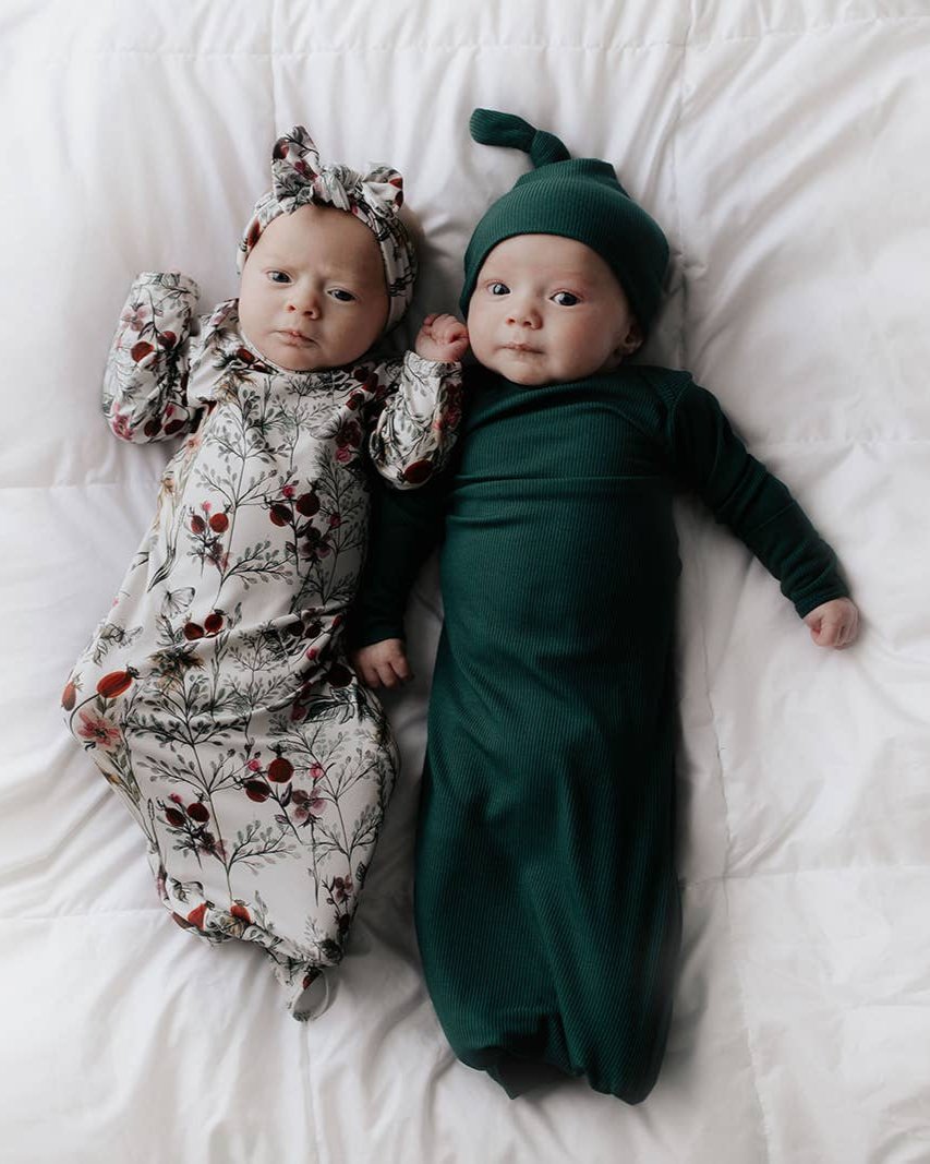 Bamboo - Floral Flower Knotted Gown