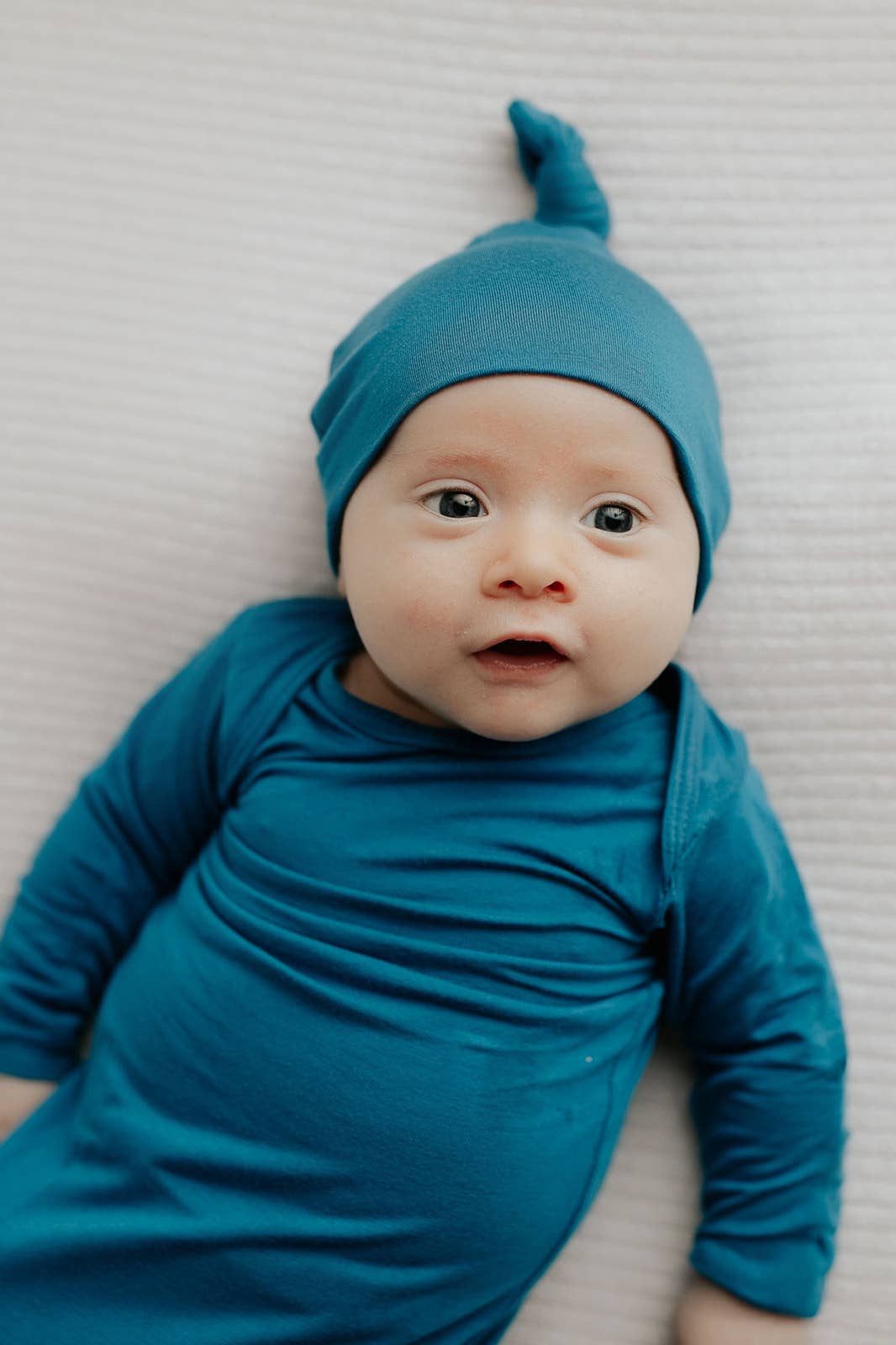 Bamboo - Peacock Blue Knotted Gown