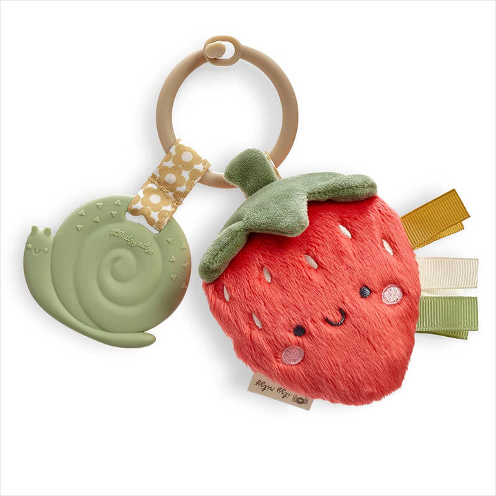 Itzy Ritzy - Itzy Pal™ Plush + Teether: Strawberry
