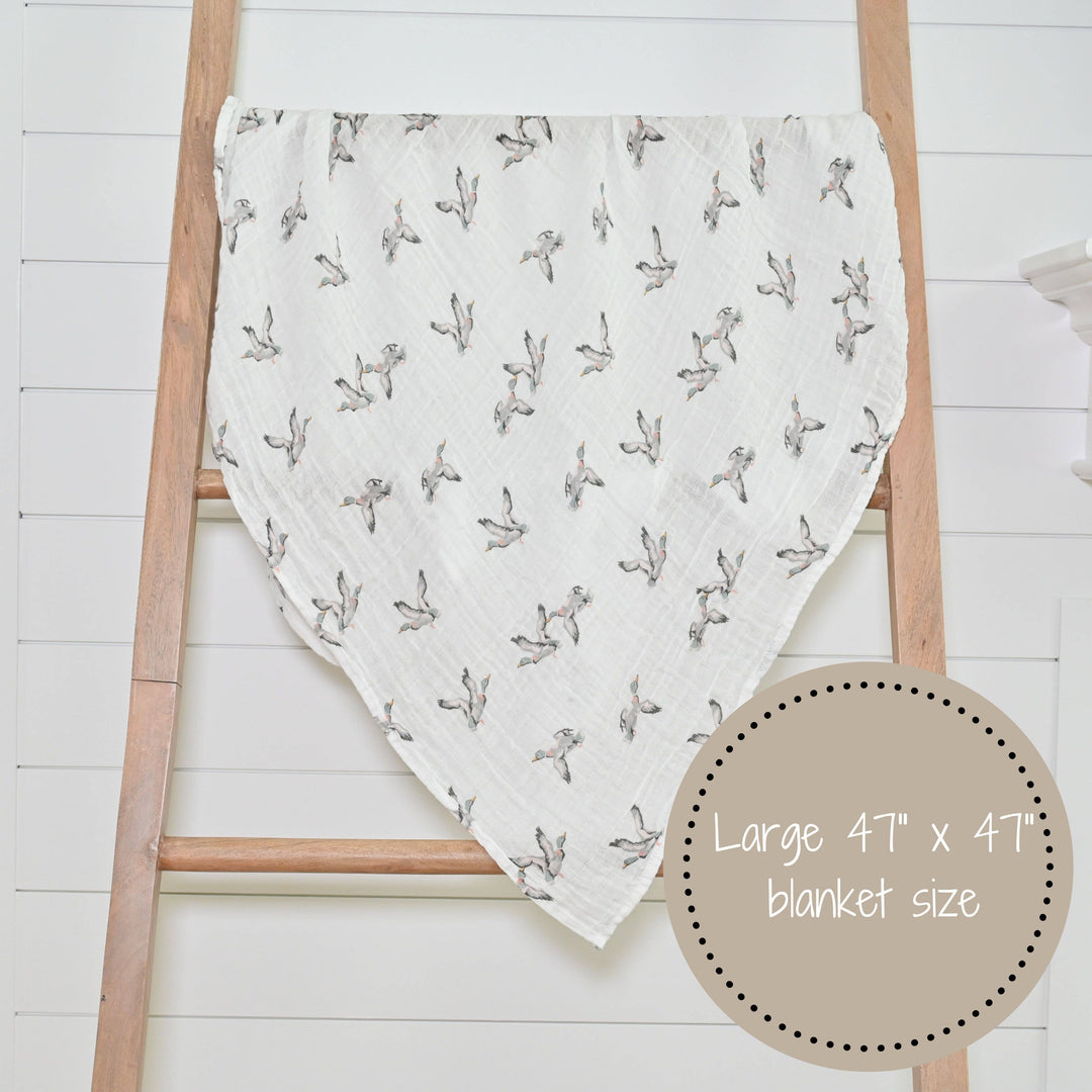 Quackin'up Muslin Swaddle Baby Blanket