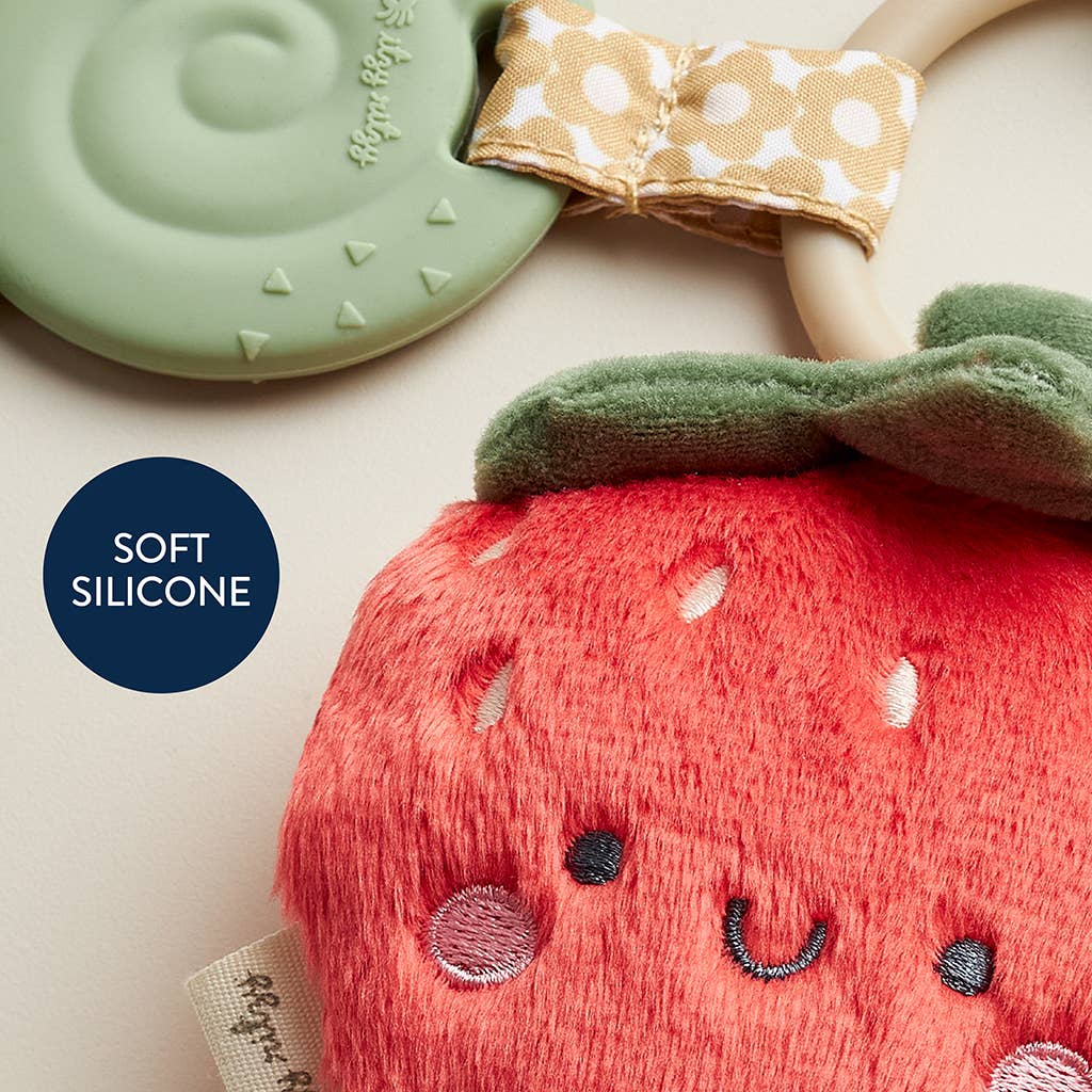 Itzy Ritzy - Itzy Pal™ Plush + Teether: Strawberry