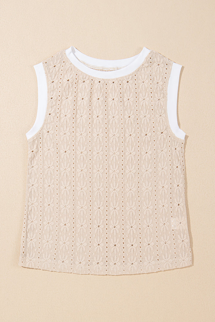 Vanilla Late Floral Sleeveless Blouse