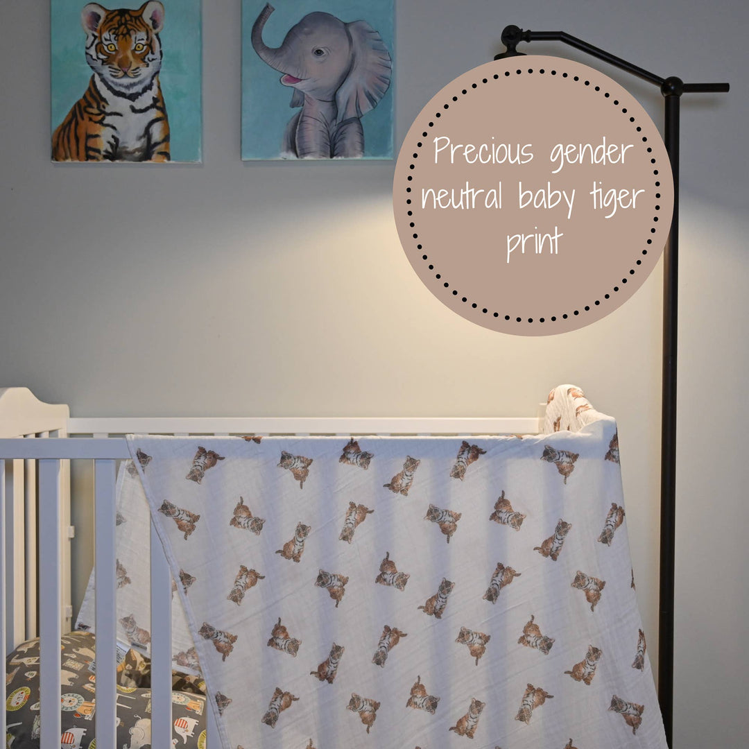 Tiger Cub Baby Muslin Swaddle Blanket