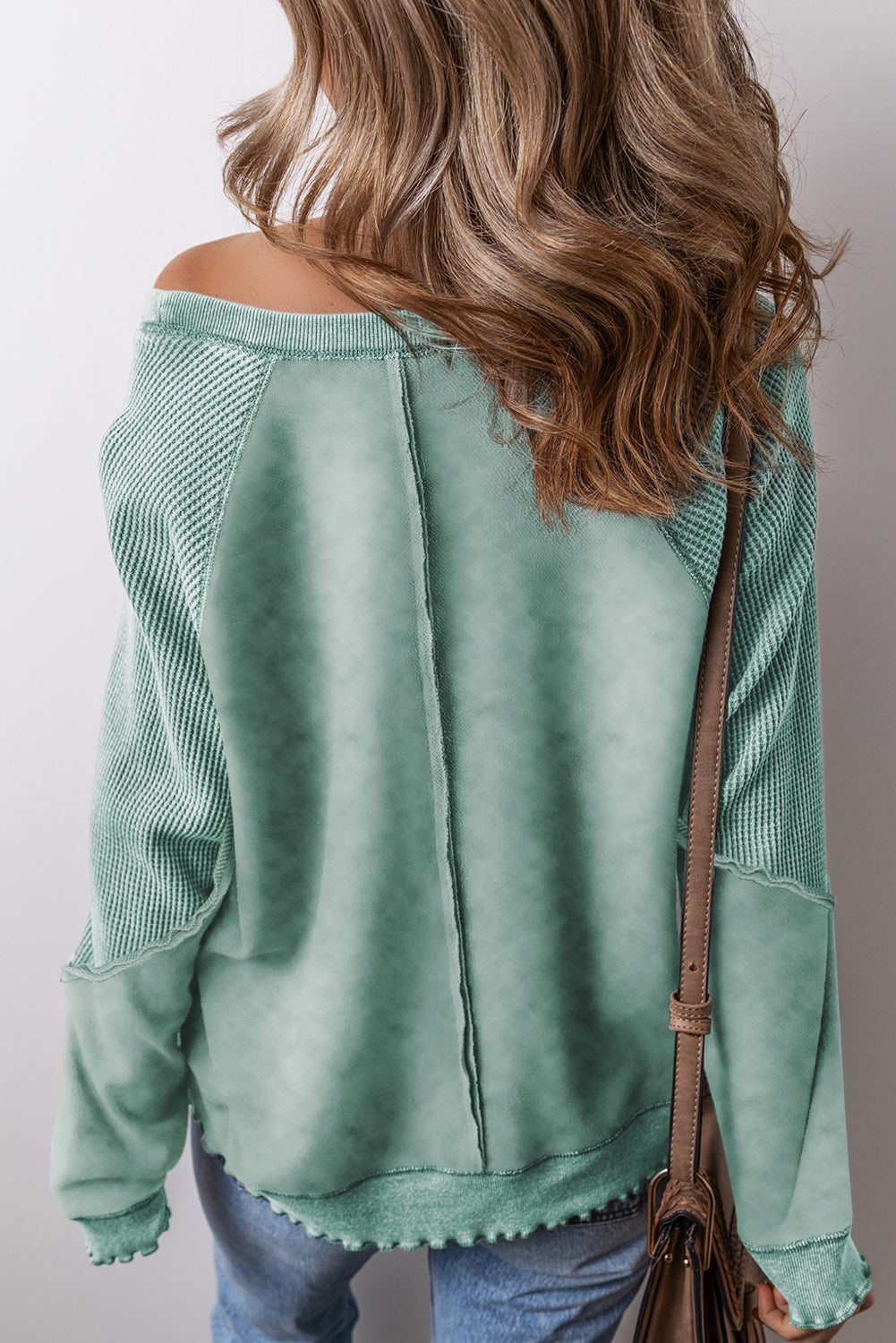 Sage Green Mineral Washed Sweatshirt
