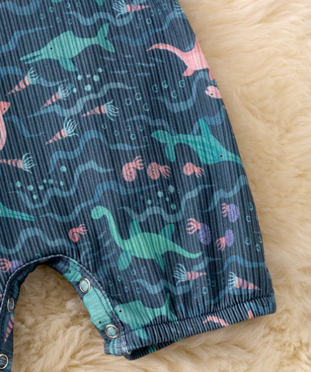 Under the Sea Creatures Infant Boy's 1 Piece Sleeveless Romper