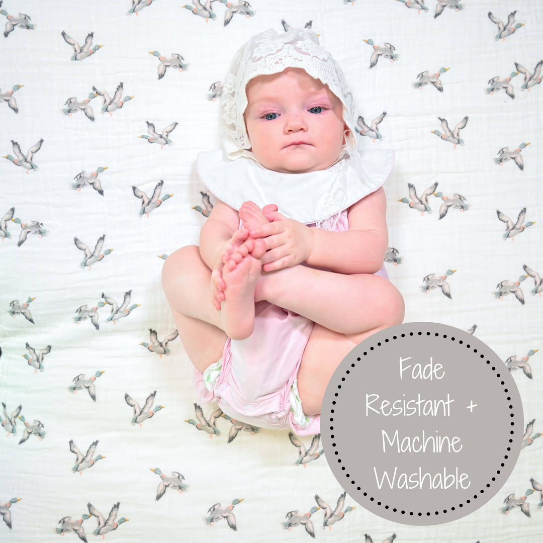 Quackin'up Muslin Swaddle Baby Blanket