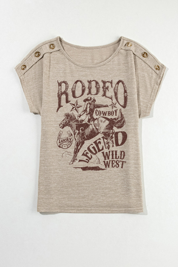 Rodeo Legend Blouse in Toasted Almond