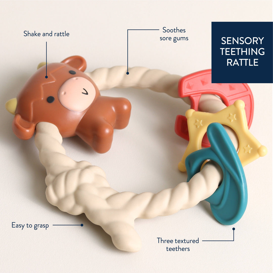 Itzy Ritzy - *NEW OPTION* Ritzy Rattle™ Silicone Teether Rattles: Rainbow