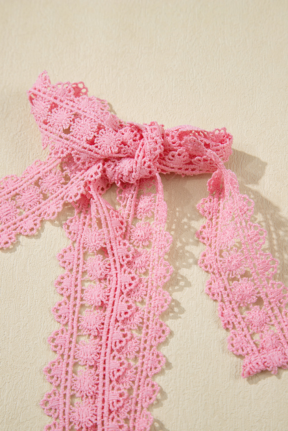 Pink Floral Lace Strap Empire Waist Maxi Dress with Pockets