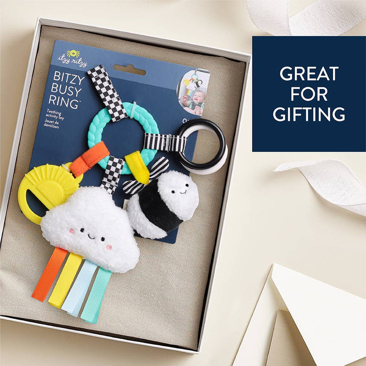 Itzy Ritzy - Bitzy Busy Ring™ Teething Activity Toy: Rainbow