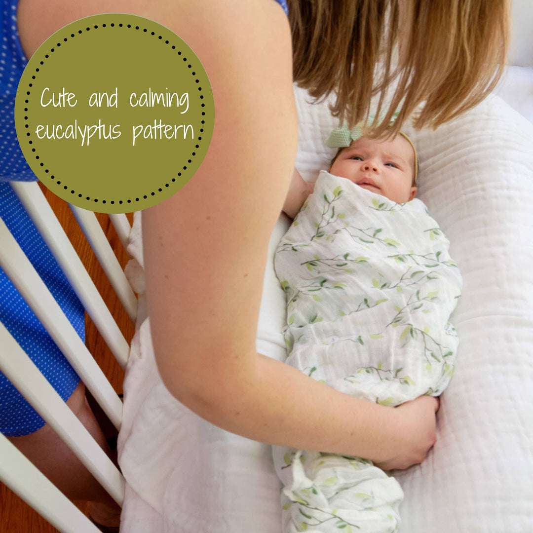 Relaxing Eucalyptus Baby Swaddle Blanket