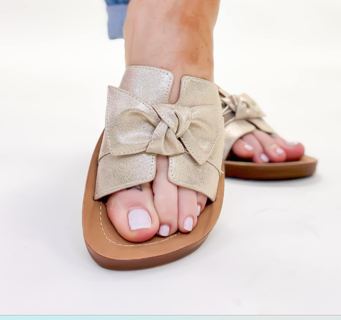 Corkys "Rock The Bowt" Gold Sandals