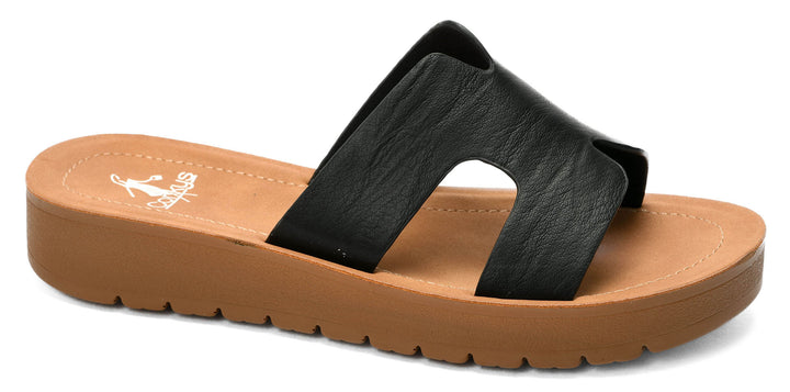 Corkys Hold Please Black Sandals