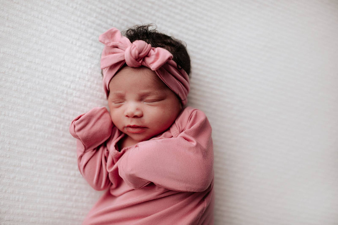 Bamboo Rose Petal PInk Knotted Gown
